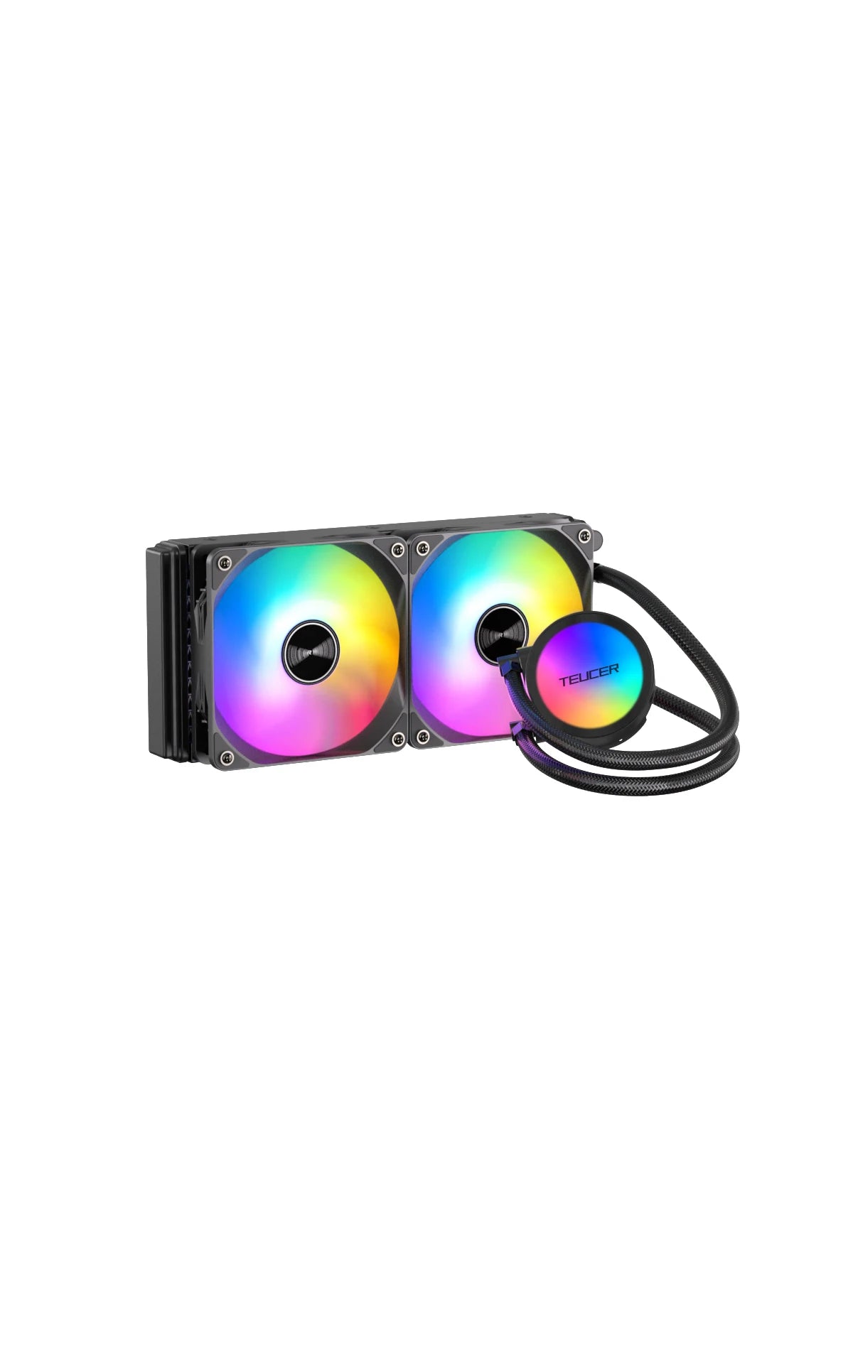 Teucer RGB CPU Water Coacher 120/240/360 mm todo en una CPU Radiador de agua de enfriamiento de líquido para X99 2011 1700 1200 115x AM5