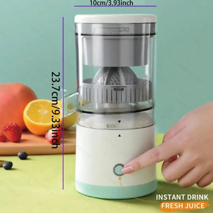 Ny bærbar hjemmet juicer frugtsaftekstraktor, USB genopladeligtelektrisk klemme, høj juiceudgang til orange,