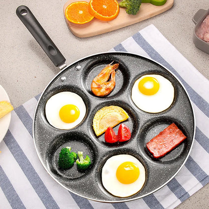 7 Holes Frying Pan Non Stick Fried Eggs Cooking Pan Burger Mold Household Kitchen Cookware Kitchen Cookware Non Stick Frying Pan