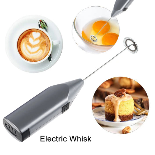 Battery Operated Mini Mixer Kitchen Cooking Tools Handheld Electric Beater Hand Blender Easy To Clean for Latte for Hot Drink