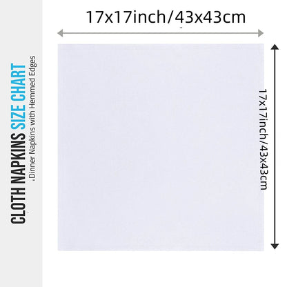 100 polyester (45x45cm) RESTAURANT DINNER CLOTH LINEN WHITE NAPKINS CLEAN CLOTHES Kitchen towels of cloth