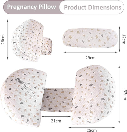 Wedge Pregnancy Pillow for Sleeping 2024 Adjustable Comfort Full Body Pillow Support Pillow for Pregnant Maternity Body Pillow