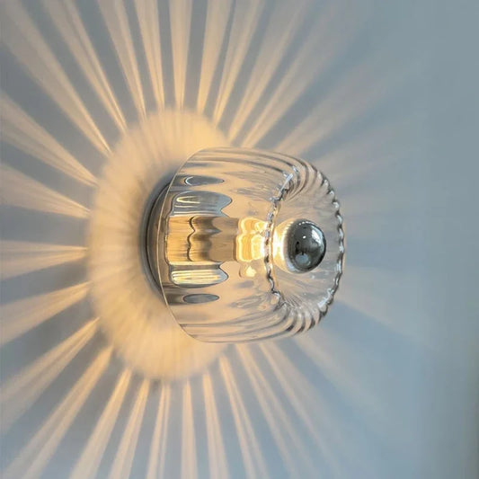 Nordic Wall Lamp Designer Glass Lighting Effect Simple Living Room Bedroom Bedside Light Ceiling Home Decor Ceiling Lamp LED