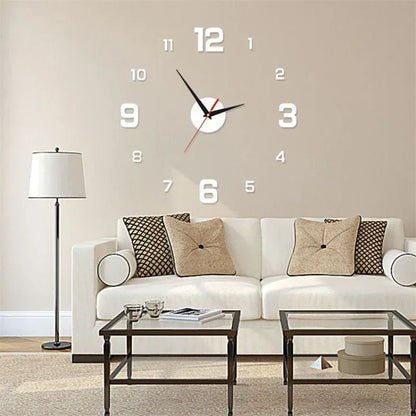 Den Diy modern Design Grouss Mauer Clock Moud, déi dekorativen Zëmmermauermaschool Clocks Clocks Clocks Clocks Cocks Dekordekordekome mat Schlofkummer