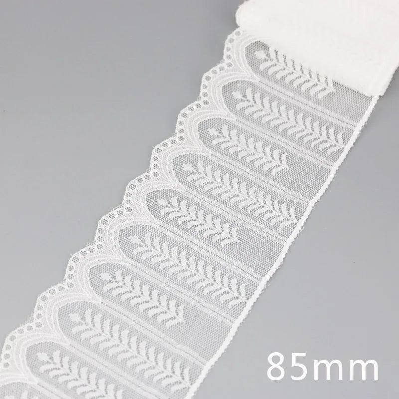 (5 yards/roll) white Lace ribbon fabric Webbing Decoration Lovely gift packing polyester Material