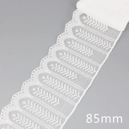 (5 yards/roll) white Lace ribbon fabric Webbing Decoration Lovely gift packing polyester Material