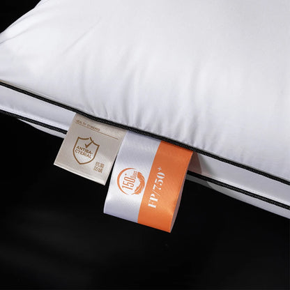 Luxury Bed Pillow 100% Goose Down 95% Fill 1200TC Pima - 50x70cm Down Pillow Queen King Size Pillowdown