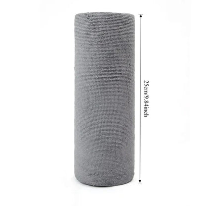 Reusable Cleaning Wipe Household Kitchen Cloth Microfiber Towel Rolls Dish Rags Wash Paper Towel Replacement 1 Roll of 20 Sheets