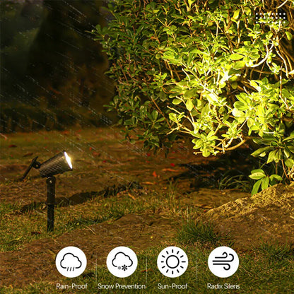 9 LEDs Solar Spotlights,Outdoor IP65 Waterproof,Spot Lights,Brightness Adjustable for Garden Backyard Driveway Patio Law Decor