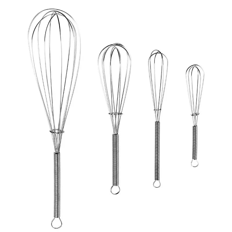 1Pcs Multifunctional Rotary Manual Egg Beater Mixer Mini Kitchen Egg Whisk Bake Tool Egg Agitator Stainless Steel Eco-Friendly