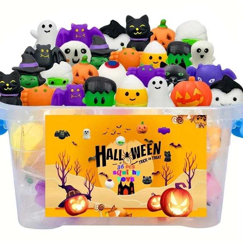 Juguetes de expedientes de Halloween Set - Ansiedad de alivio del estrés TPR para niños 8-12 Juguetes de ansiedad de la fiesta de Halloween para adolescentes y adultos