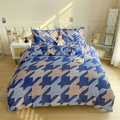 1pc Duvet cover Without Filler Aloe vera cotton synthetic fiber material,Soft Breathable And Comfortable Bedroom bedding