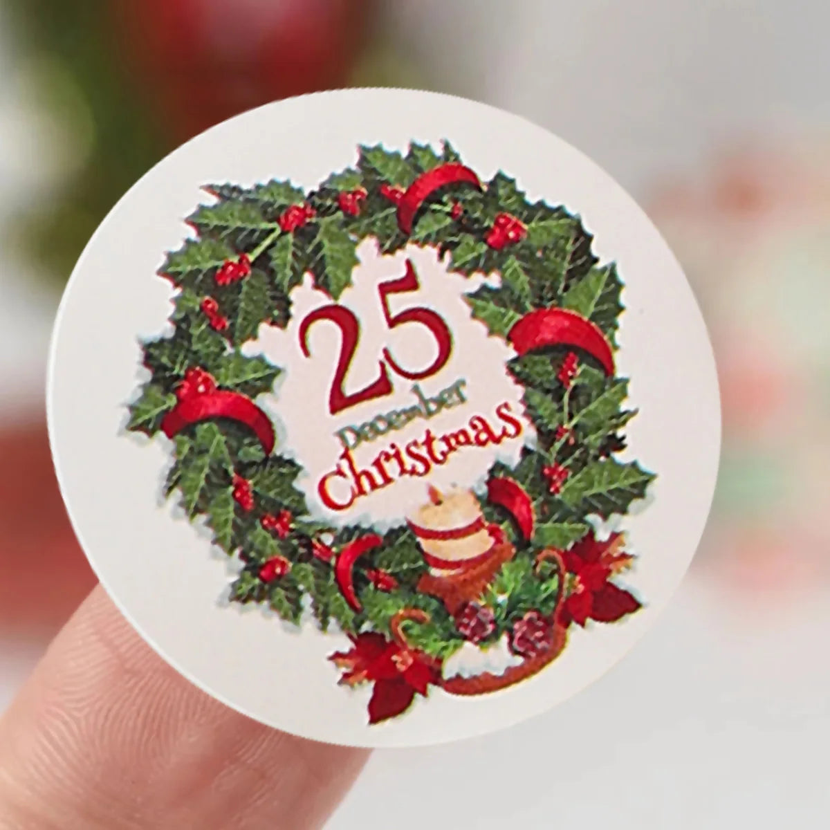 500pcs Весели коледни стикери cristmas xmas party seal етикети стикери за DIY подаръци за печене пакет плик за канцеларски материали декор