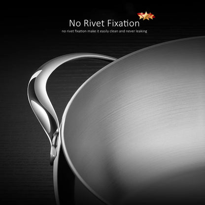 LFGB Certification Apple Shape 3.2L 304 Stainless Steel Kitchen Saucepot Ultra Thick Stewing Pot Internal Circulation Soup Pot