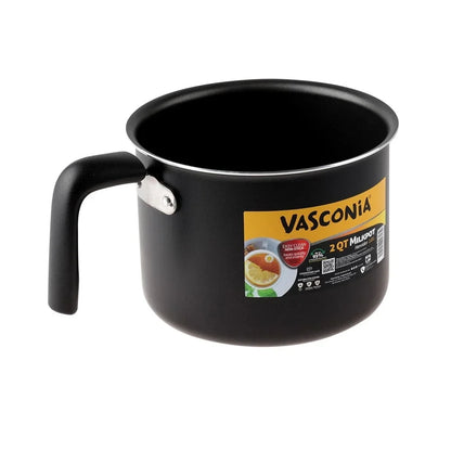 Nonstick 2Quart Milk Pot Heavy-Duty Aluminum Quick Heating Dishwasher Safe Ideal Milk Soups Liquids Cooking Kitchen Cookware