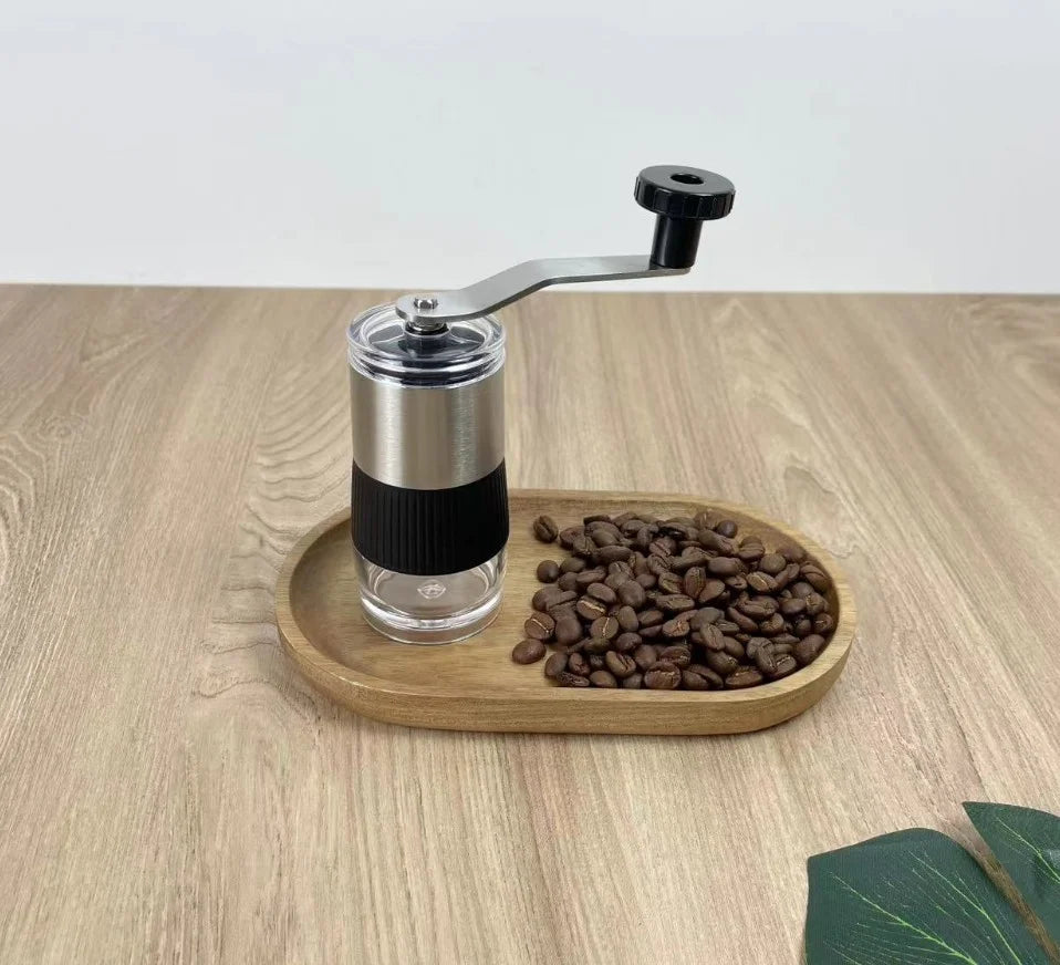 Manual Kaffi Grinder Mini Boun grinder Kaffi Bounen vu klenge Stot Kaffi grinsen déi ideal Wiel fir Heem Kaffi