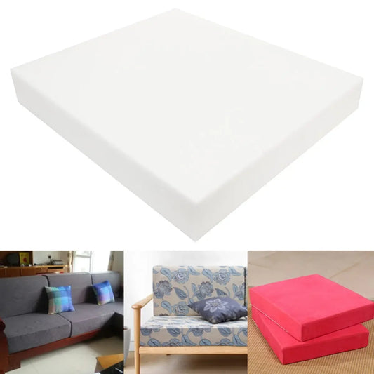 Chair Foam White Square Cushion Sheet Upholstery Replacement High Density Premium Seat Pad