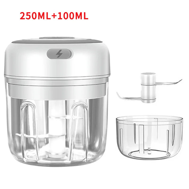 HiPiCok Vleesmolen Elektrische Knoflookbreker Voedsel Chopper Mini Knoflookpers Groente Chopper Stamper Machine USB Keuken Gadgets