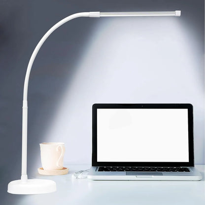 A LOOPITYS LED Desk Lamp, Swing Arm Architect Task Lamp with Long Flexible Gooseneck, 3 Color Modes, and USB Adapter