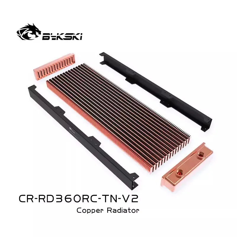 Bykski G1/4 "30mm grosime de cupru PC radiator negru, suport de apă de răcire cu apă 12cm ventilatoare PC Hatsink 120 240 360 480mm