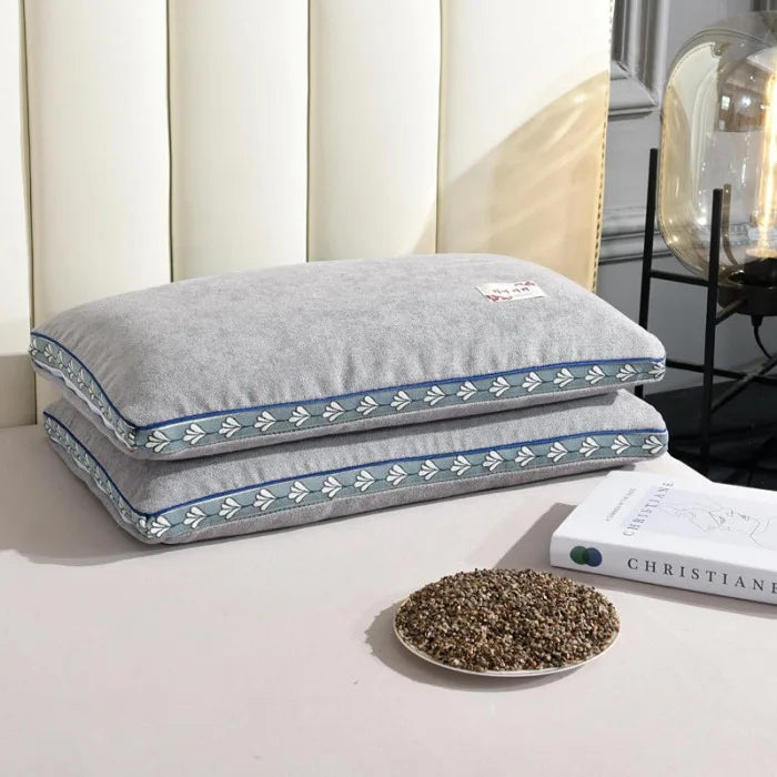 hard pillow core with pillowcase to protect the cervical vertebrae and aid sleep pillow Buckwheat shell pillow single dormitory