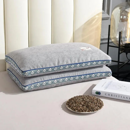 hard pillow core with pillowcase to protect the cervical vertebrae and aid sleep pillow Buckwheat shell pillow single dormitory
