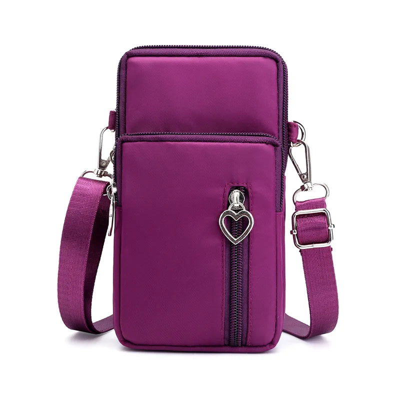 Crossbody Poschen fir Frae waasserdicht Nylon Multifunection Casual Light Mobile POBS POCCESS SPORSCH PASTARS