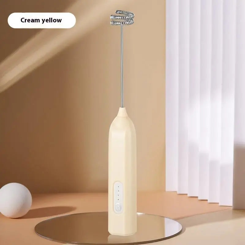 Electric Milk Frother Mini Handheld Wireless Powerful Type-C Rechargeable Convenience Coffee Milk Whipping Kitchen Whisks