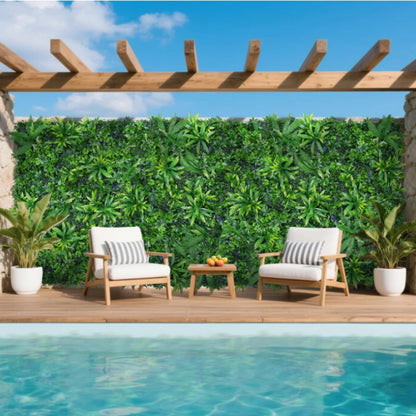 Artificial Plants Grass Wall Panel Boxwood Hedge for Indoor Outdoor Home Garden Vertical Decoration Fake Plant Grass Wedding