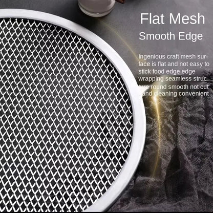 Non stick Pizza Screen Pan Baking Tray New Aluminum Metal Net Bakeware Kitchen Tools Pizza pan peel pizza stone cocina