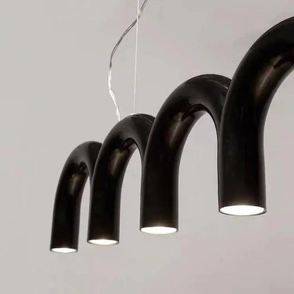 Modern U-shaped Chandelier Bedroom Kitchen Designer Bar Long Lamps Restaurant Decoration Lighting