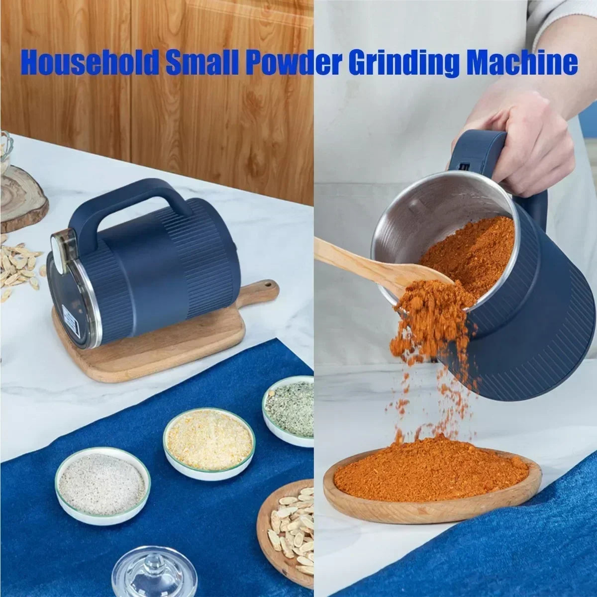 TINSOL Electric Coffee Bean Grinder, 500ml Grinder, Bean Mill, Kitchen Use Stainless Steel Home Electric Coffee Bean Grinder