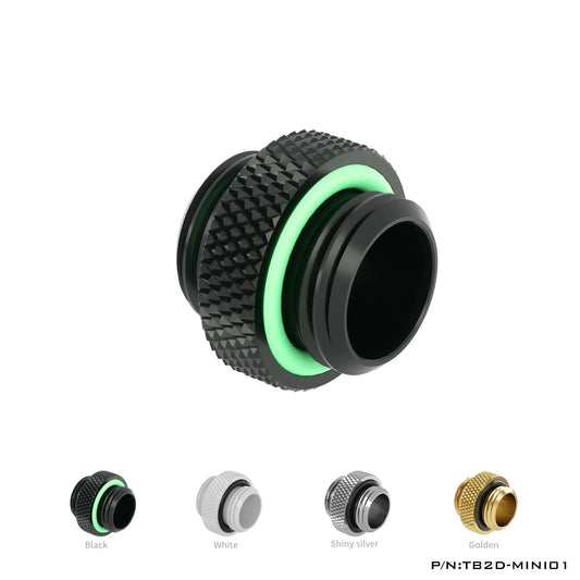 Carriola g1 / 4 connettori rotanti maschi a maschio / estensione da 5 mm da 10 mm m a m mini accessori per radiatore ad acqua doppio accessori per i raccordi in metallo