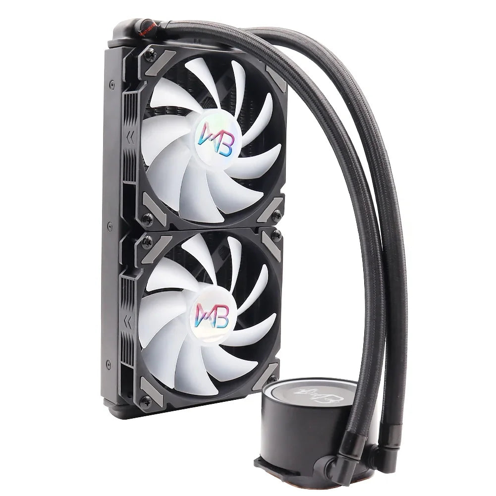 Vattenkylning CPU -kylare 120mm 240mm Computer Liquid Ventilador RGB ARGB Radiator LGA 1150 1155 1151 1200 1700 2011 AMD AM3 AM4