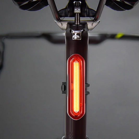 Ciclismo nocturno Luz trasera al aire libre Al aire libre Cargo USB LED ADVERTENCIA LECURAS DE BIQUETA Lámpara trasera Accesorios para bicicletas