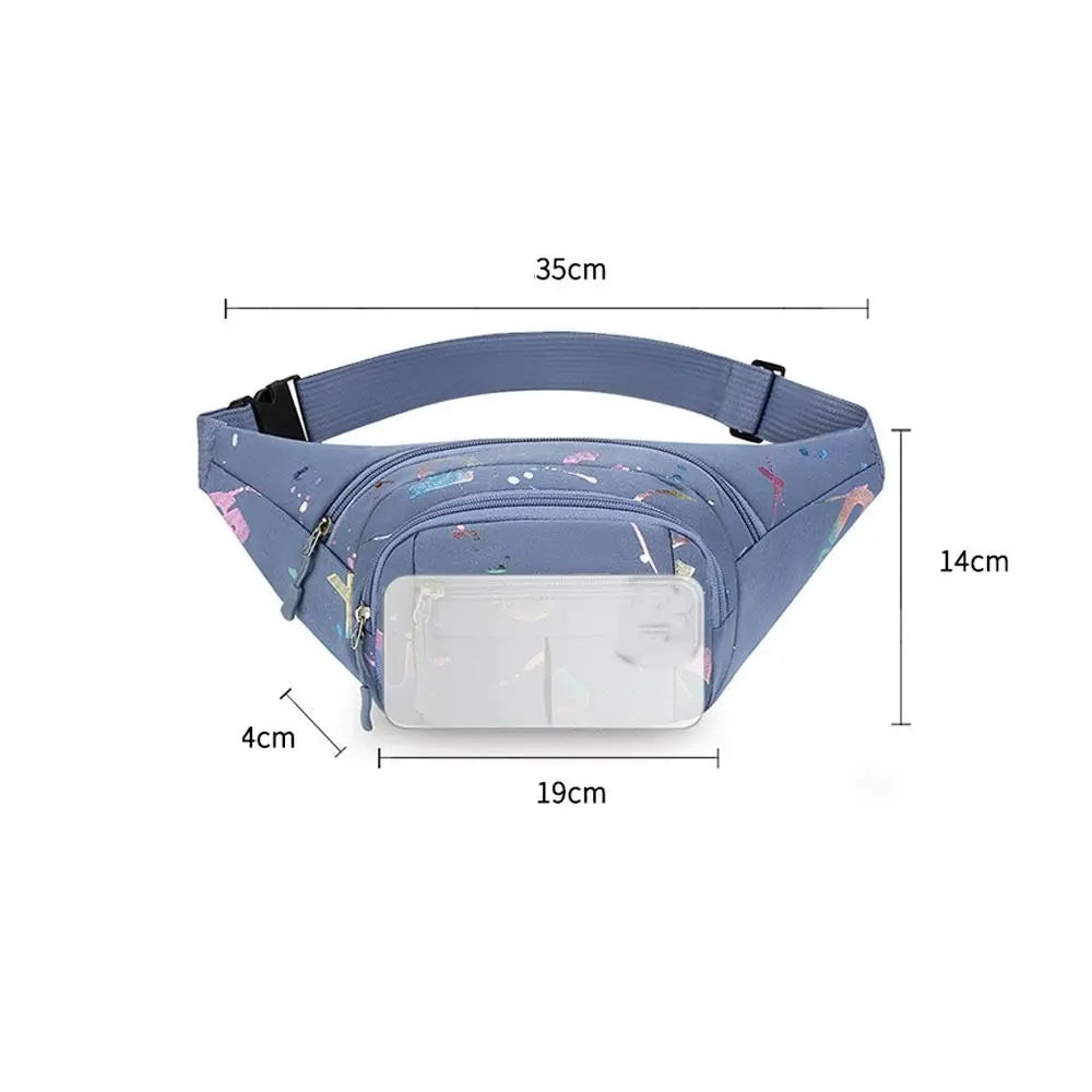 Fashion Hot Stamping Letters Outdoor Running Chest Bag Sport Waist Bags Multifunctional Women Waterproof Crossbody Shoulder Bags