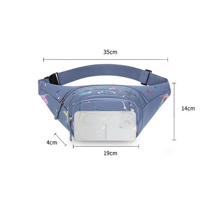 Fashion Hot Stamping Letters Outdoor Running Chest Bag Sport Waist Bags Multifunctional Women Waterproof Crossbody Shoulder Bags