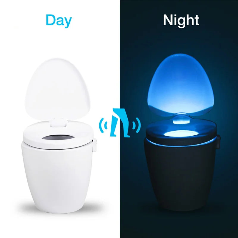 ZK30 Smart PIR Motioun Sensor Toilette Sëtznuecht Luucht 8/16 Faarwe Backlipht Backlight fir Toilette Schlauch