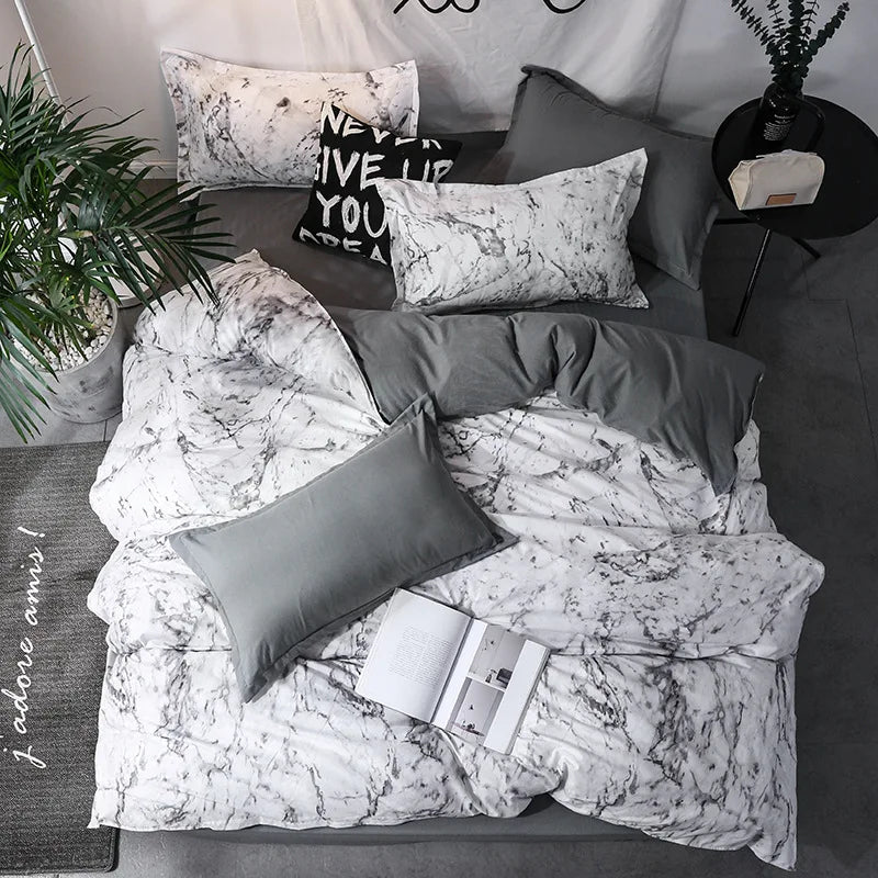 3pcs duvet Cover set mat Këssenfall Courtherwer Bettwäsche Set Quilt Catiled Quikt / Koppel oder eenzege Bett