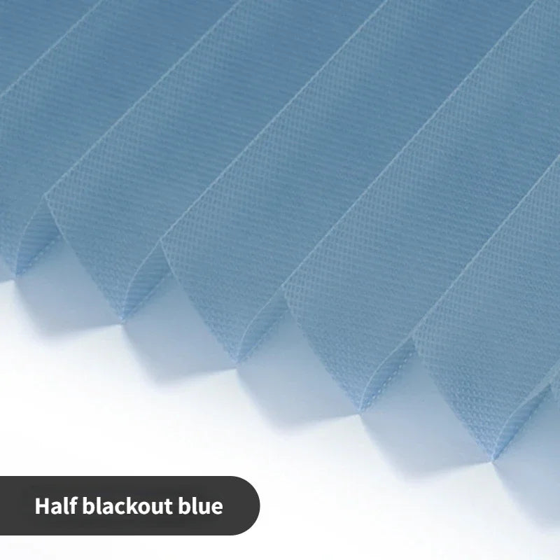 5 Size Self-adhesive Pleated Blinds Bathroom Balcony Shades Half Blackout Windows Curtains for Bedroom Living Room Balcony