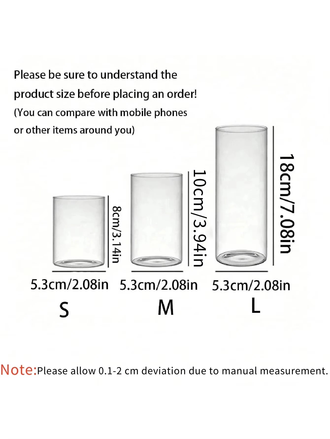 Large capacity Cylinder Wedding Glass Cup Candlestick Straight Tube Glass Vase Dining Table Candle Decoration Art Storage Jar