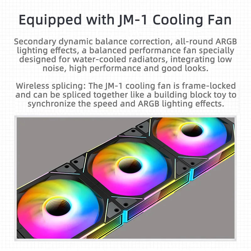 TEUCER 240 360 CHELER CPU WATER AVEC JM-1 FAN FAN FAN INTÉGRÉ INTÉGRÉ RADIATEUR DE TIR DE TIRES