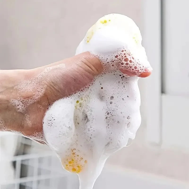 Kitchen Cleaning Towel Double Sided Dishwashing Sponge Kitchenware Brushes Anti Grease Wiping Rags Absorbent Washing Dish Cloth