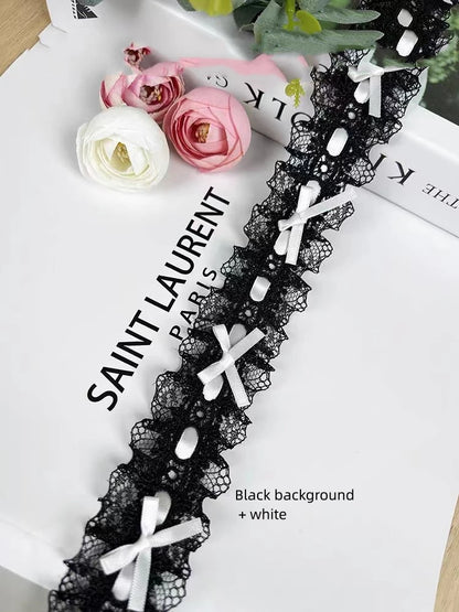 Bow Pleated Lace Handmade Diy Decoration Baby Clothes Skirt Hem Clothing Lace Accessories Curtains Home Decoration Accessories