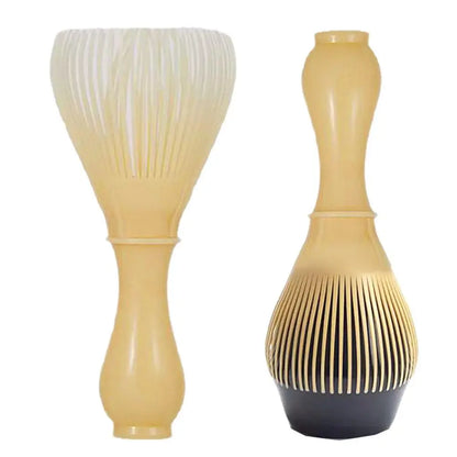 Japanese Resin Matcha Whisk Set - Includes Green Tea Powder Grinder & Chasen Mixer, Solves Lumpy Matcha & Uneven Stirring Issues