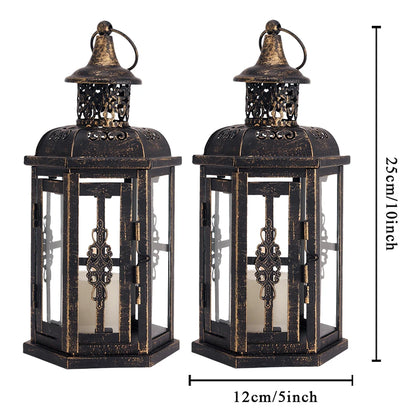 Vintage Nordic Candle Holder Lanterns κεριά αισθητική κρέμονται φανάρι σίδερο φανάρι μαύρο σπίτι διακόσμηση διακόσμηση γαμήλια αίθουσα