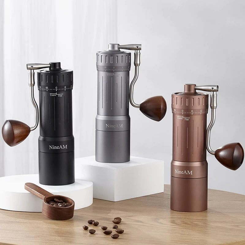 Nineam M1/Pro Manual Coffee Grinder 2024 Recientemente actualizado de 48 mm de acero inoxidable Burr apropiado para herramientas de cocina de café espresso