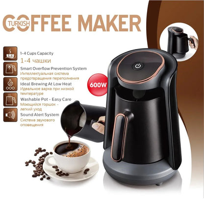 Coffee Pots Moka Pot 0.5L Semi-automatic Turkish Coffee Maker Thermal Capsules For Coffee Machine Milk Cappuccino Free Shipping