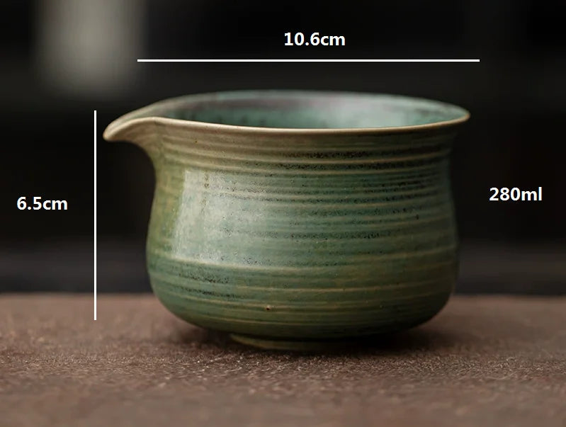 1 Pieces Traditional Japanese Matcha Bowl and Whisk Holder Tea Bowl with Pouring Spout for Office Table Tea Ceremony Party Gift