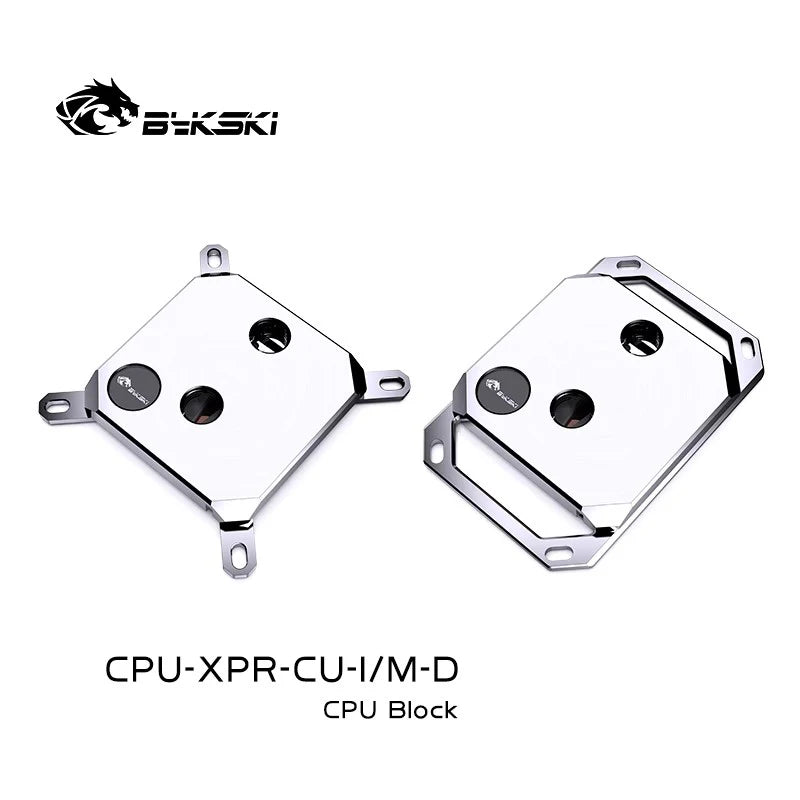 BYKSKI CPU Water Block για Intel LGA1700/1800/115x/AMD Ryzen 9 AM5 AM4 0.08mm Μικροκαναλική ψύξη νερού ψυγείο Ακρυλικό μέταλλο ακρυλικό μέταλλο